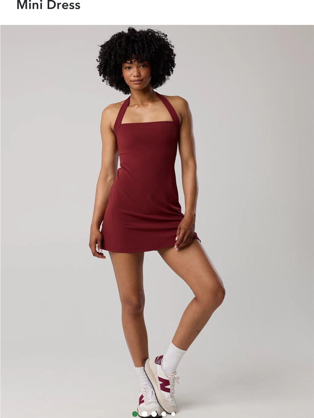 NWT Aerie Halter Neck Red Women’s Dress with shorts